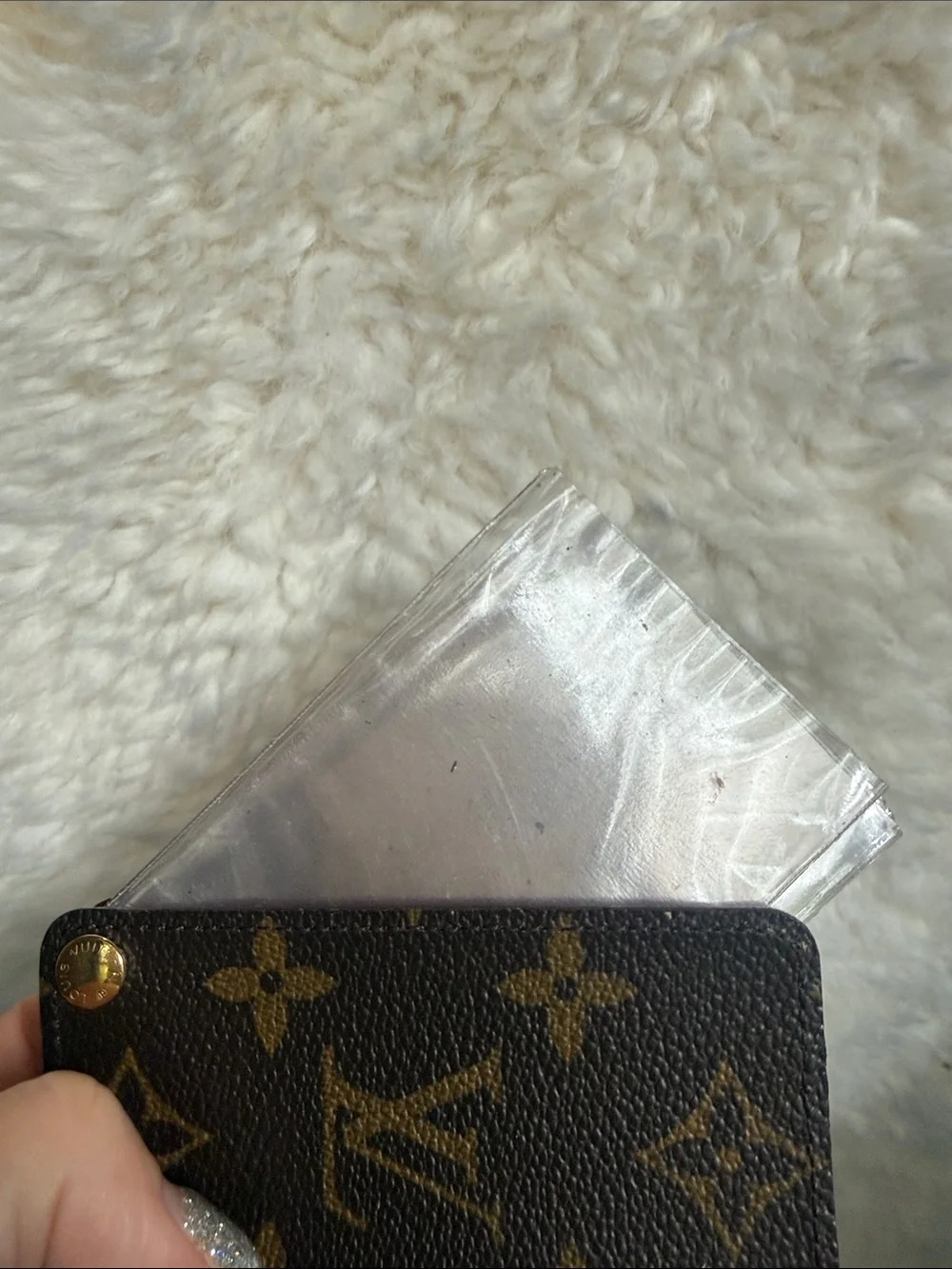 Louis Vuitton Porte Cartes Credit Card Picture Brown and Gold Monogram - Picture 6 of 7
